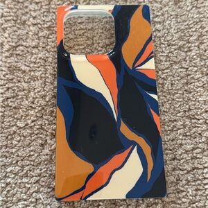 Flaunt Navy Blossom Abstract Phone Cover for iPhone 15 Pro